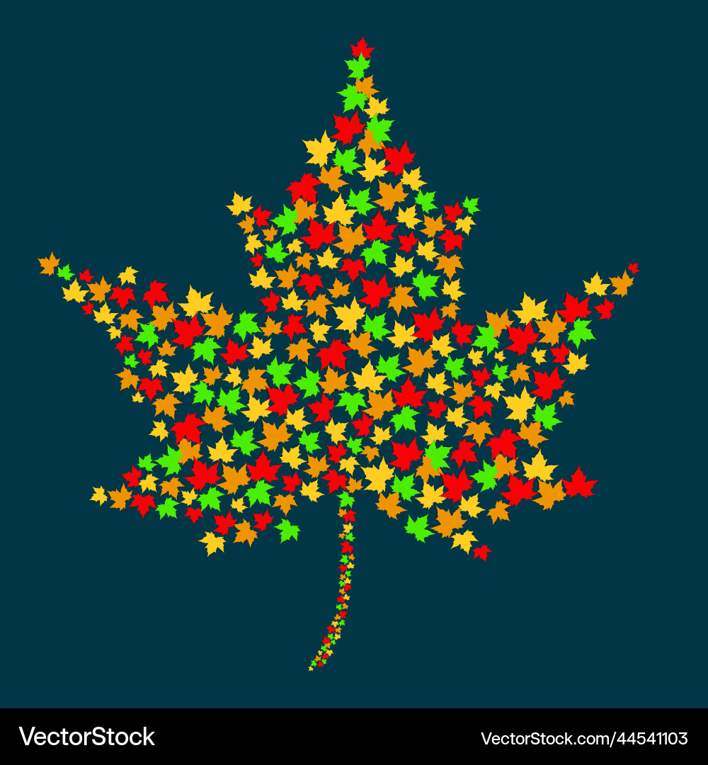 Abstract maple leafs for your design Abstract maple leafs for your design vector image