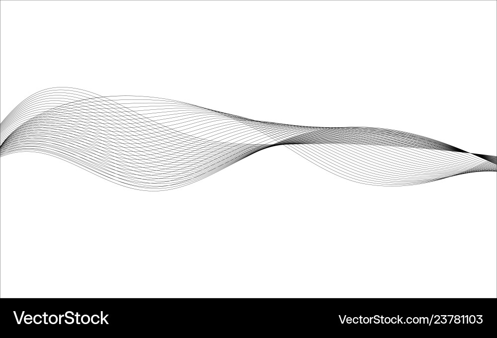 Abstract Wave Frequency Element Vector Image