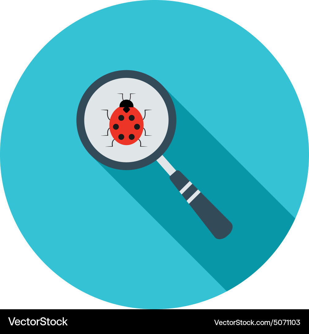 Bug fixing vector image