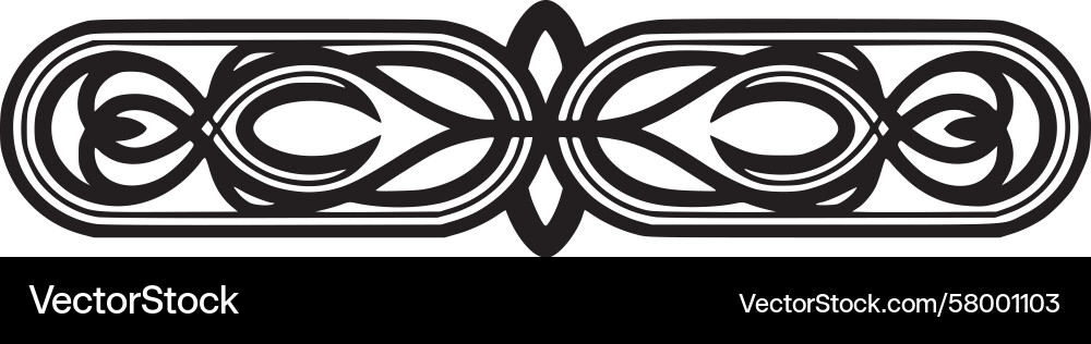 Celtic Knot Border - Intricate Pattern Vector Image
