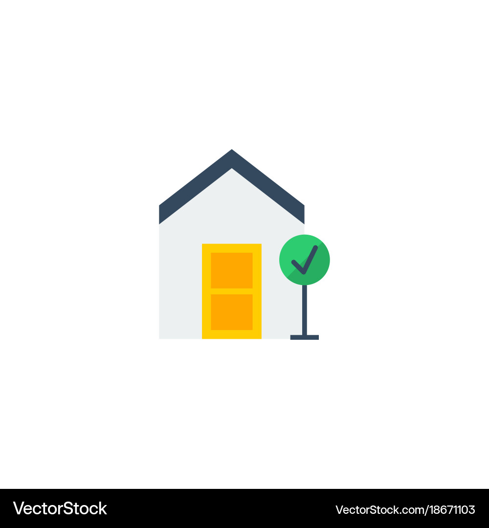 Flat icon good property element Vector Image