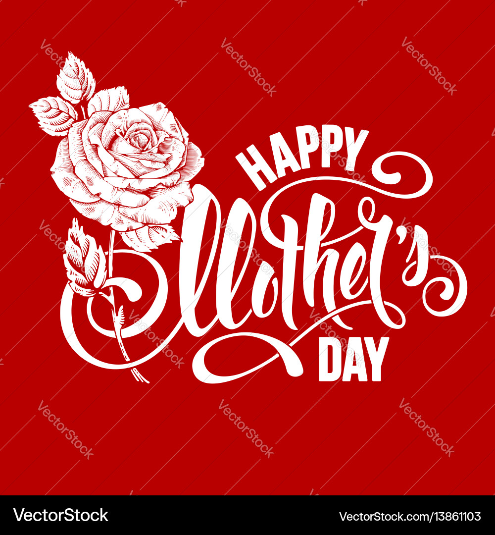 Happy mothers day Happy mothers day vector image
