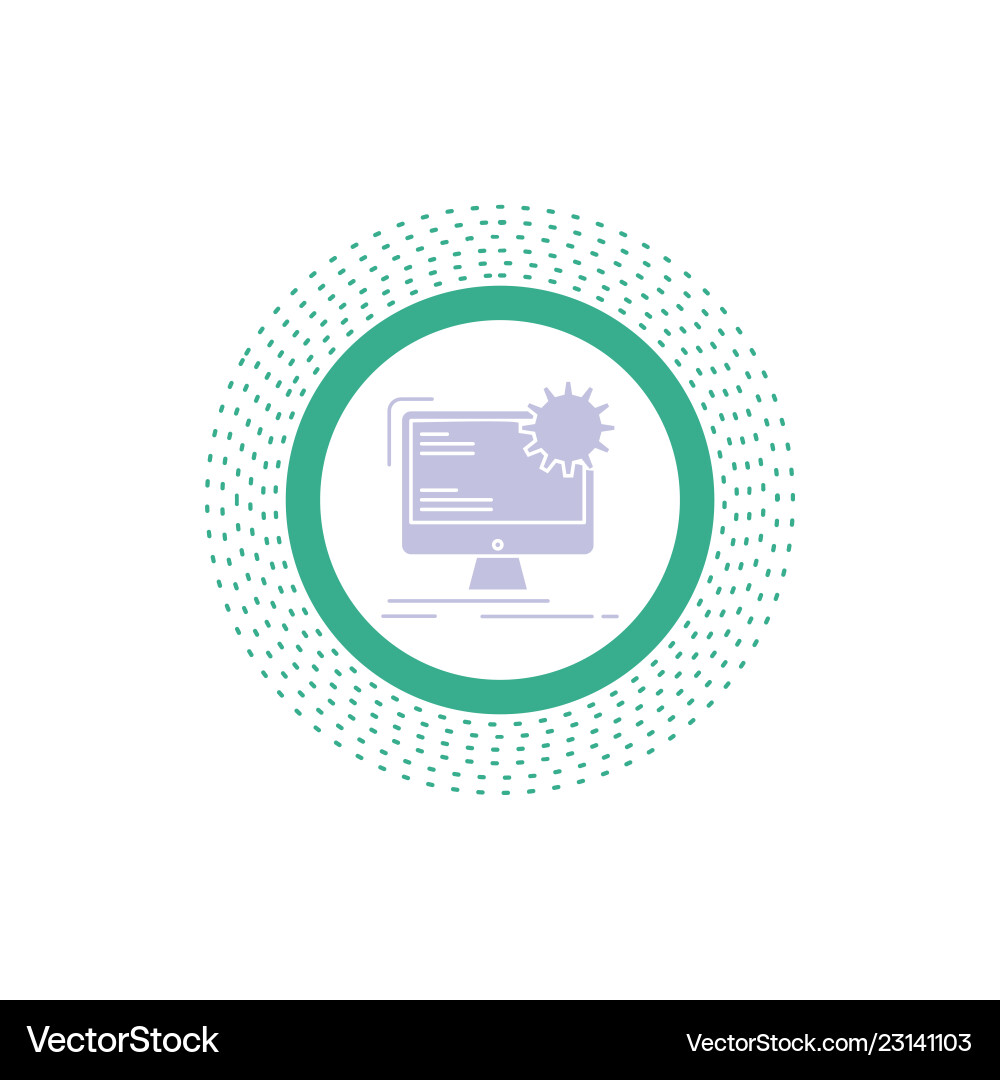 Internet layout page site static glyph icon Vector Image
