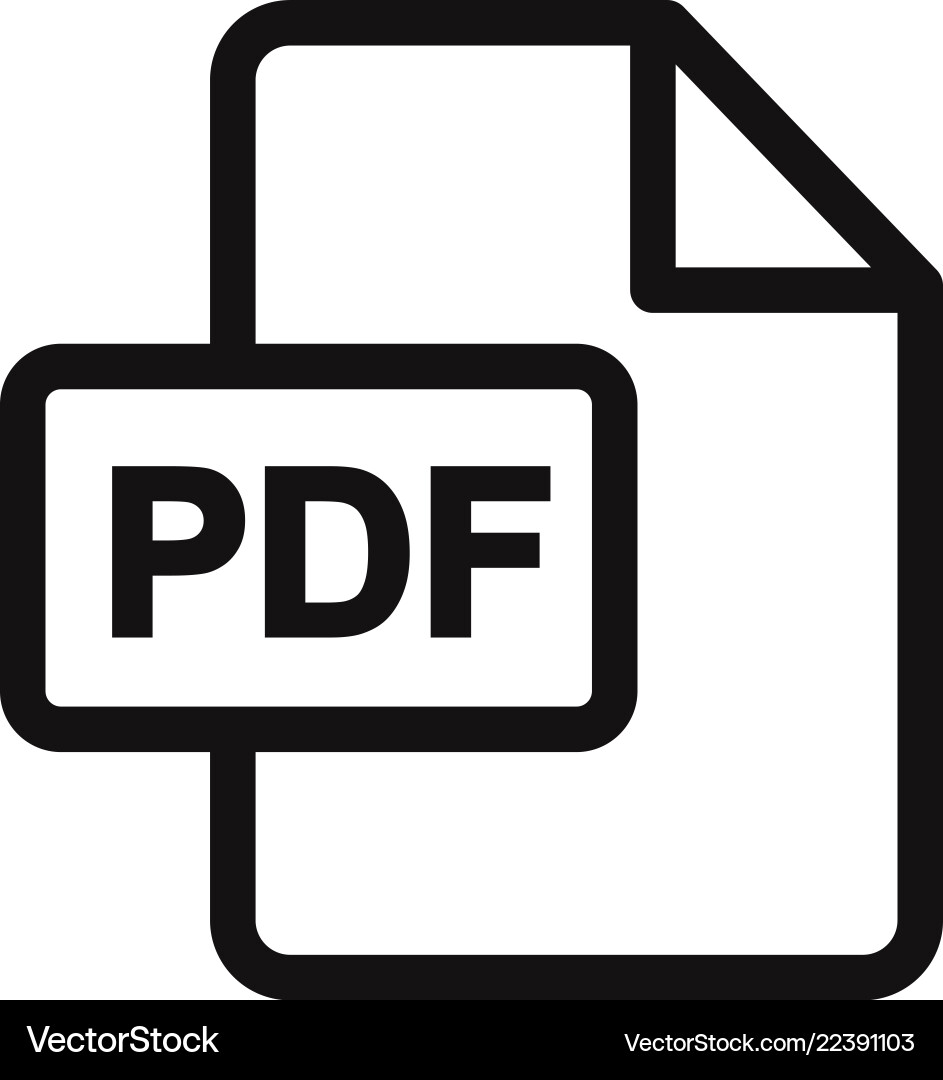 Pdf icon (22391103) – Royalty-Free Vector | VectorStock, image size:943x1080
