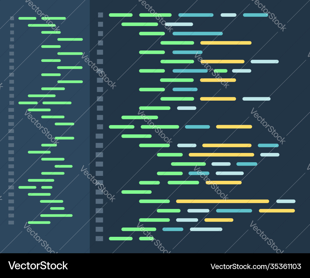 Programmierung und Kodierung Konzeptcode auf dem Bildschirm Programmierung und Kodierung Konzeptcode auf dem Bildschirm vektorbild
