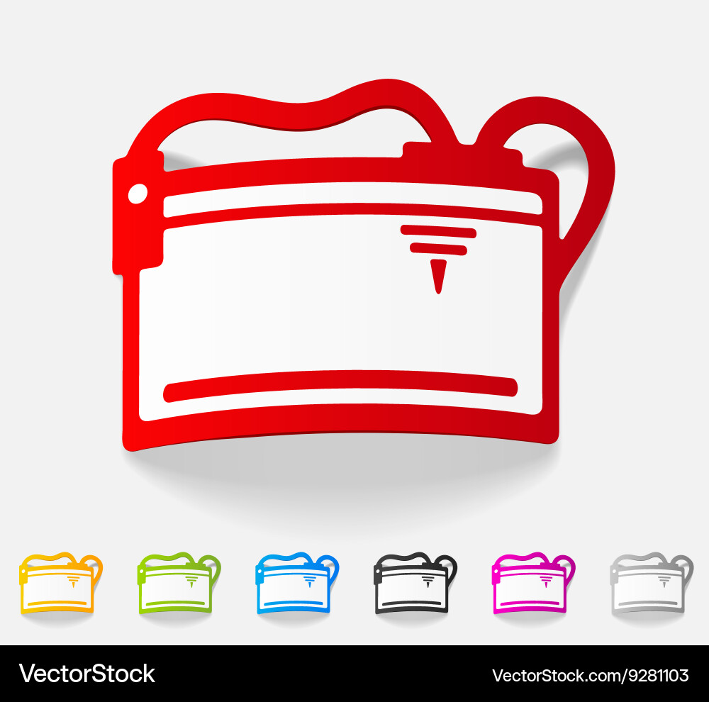 Realistic design element three d printer vector image