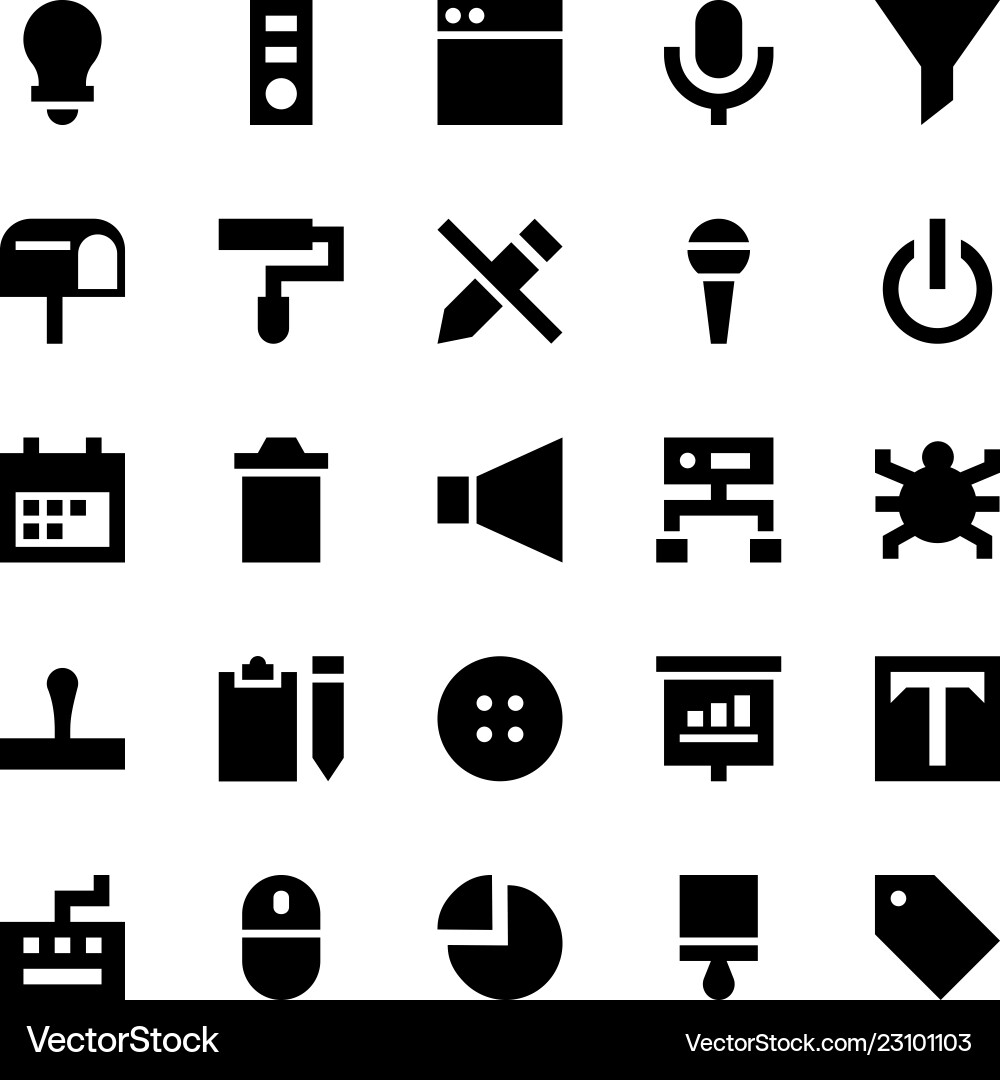 Responsive user interface vector image