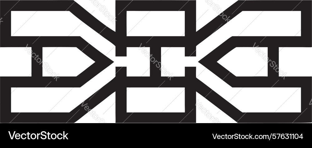 Abstract architectural pattern geometric Vector Image