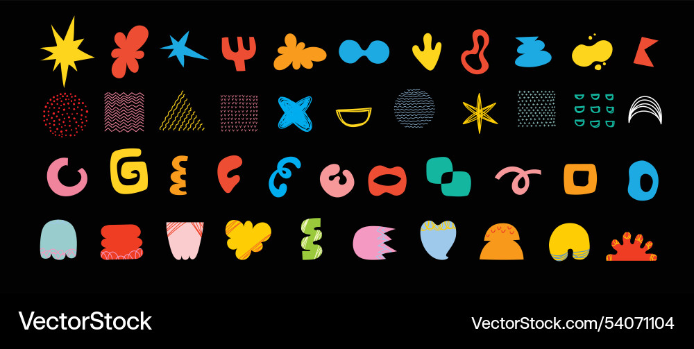 Brutalist shapes for minimal style design Brutalist shapes for minimal style design Vector Image