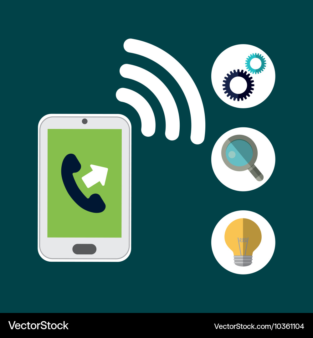 Customer service technical icon set Vector Image