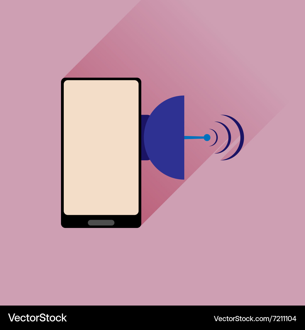 Flat web icon with long shadow mobile navigation Vector Image