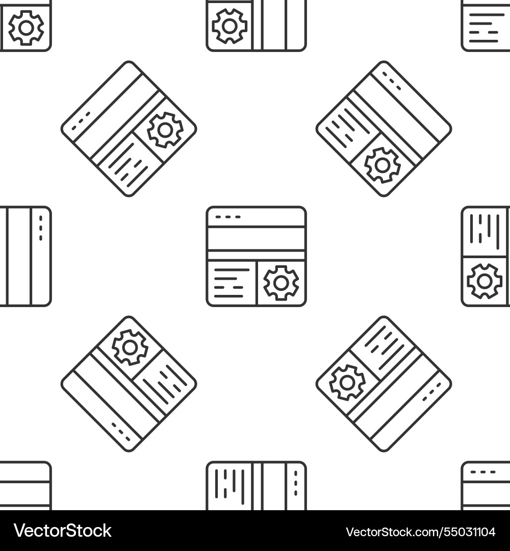 Grey line debugging icon isolated seamless Grey line debugging icon isolated seamless vector image