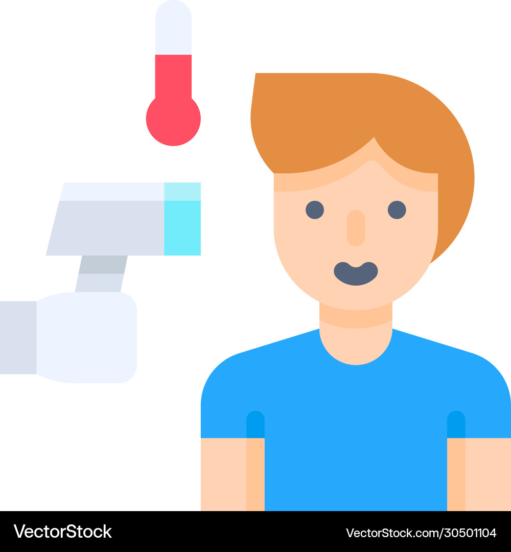 Infrared Thermometer Scan vector image