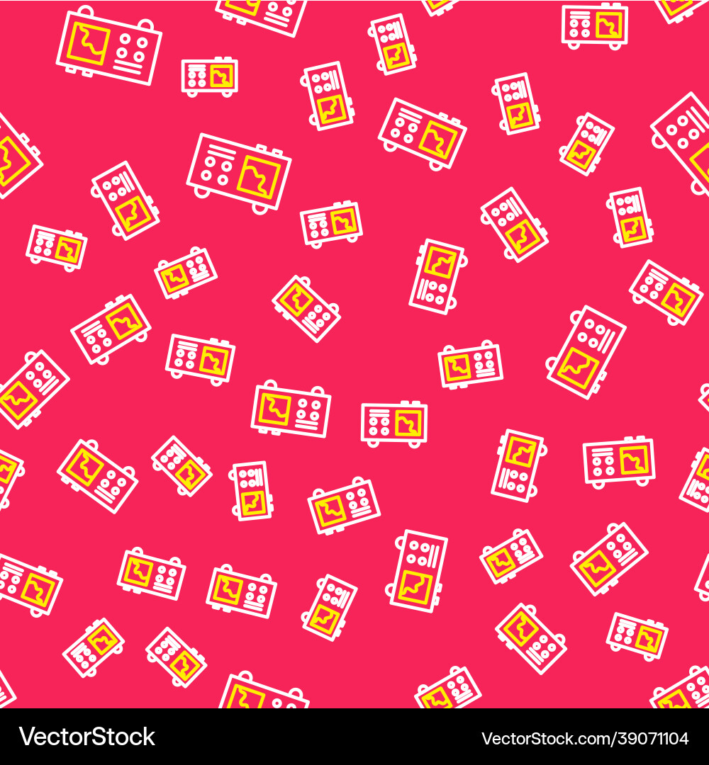 Line spectrometer icon isolated seamless pattern Vector Image