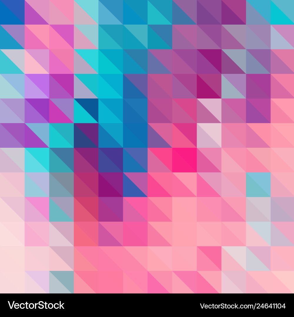 Multicolor geometric triangular low poly style vector image