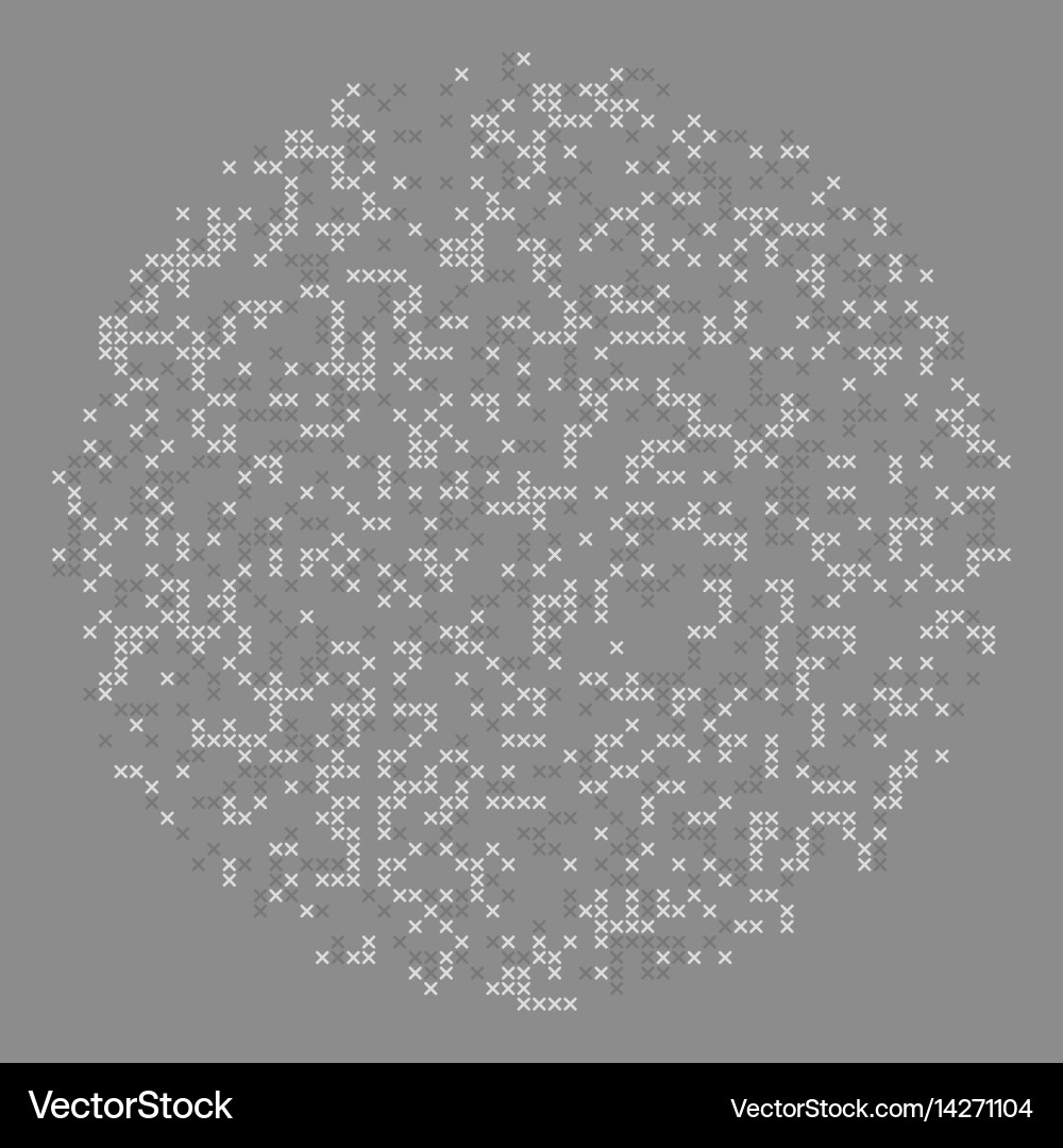 Pixel Sphere Technology Background Vector Image