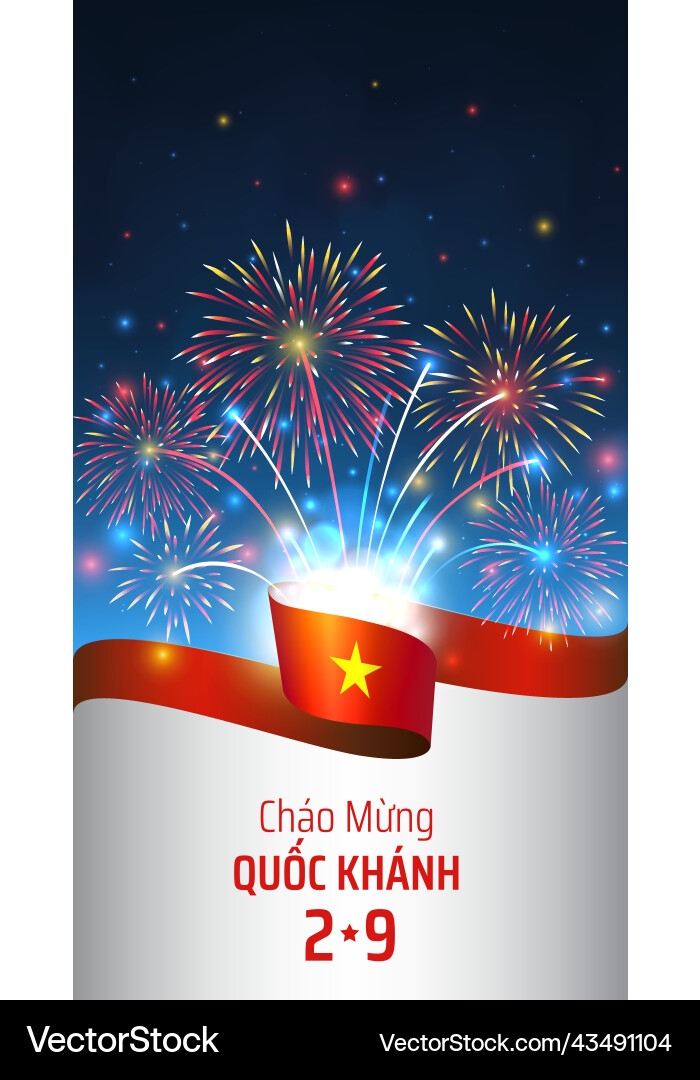 September 2 vietnam independence day template September 2 vietnam independence day template vector image