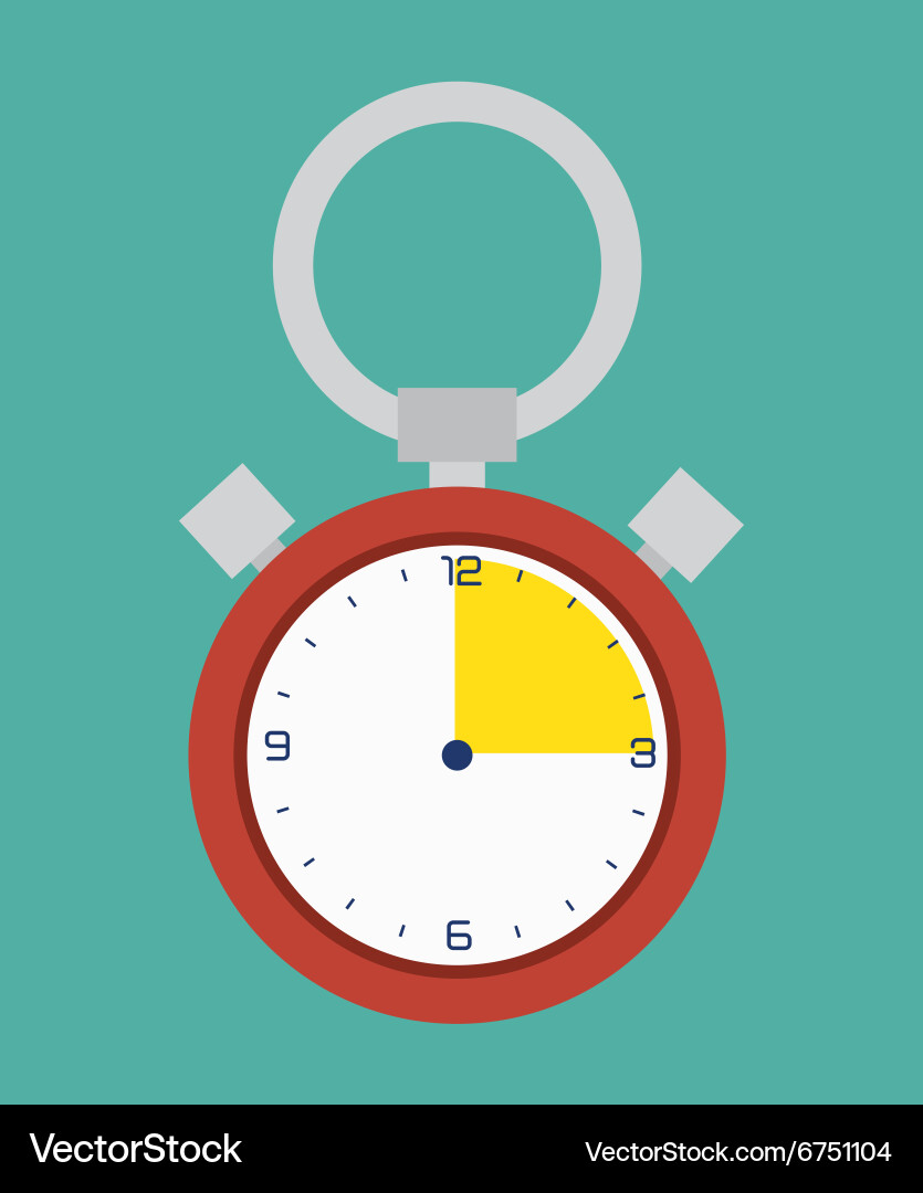 Timer game clock vector image