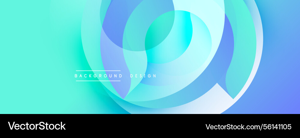 Abstract background overlapping circles create Vector Image