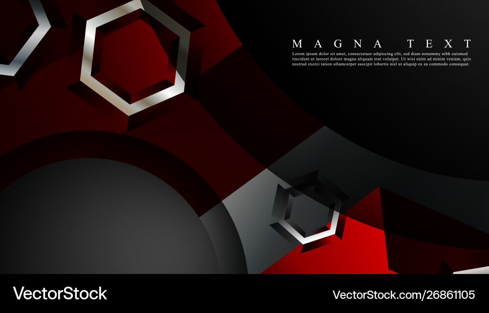 Abstract background with hexagon overlapping Vector Image