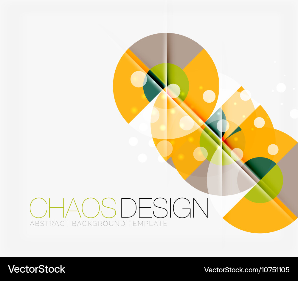 Abstract background with round shapes Vector Image