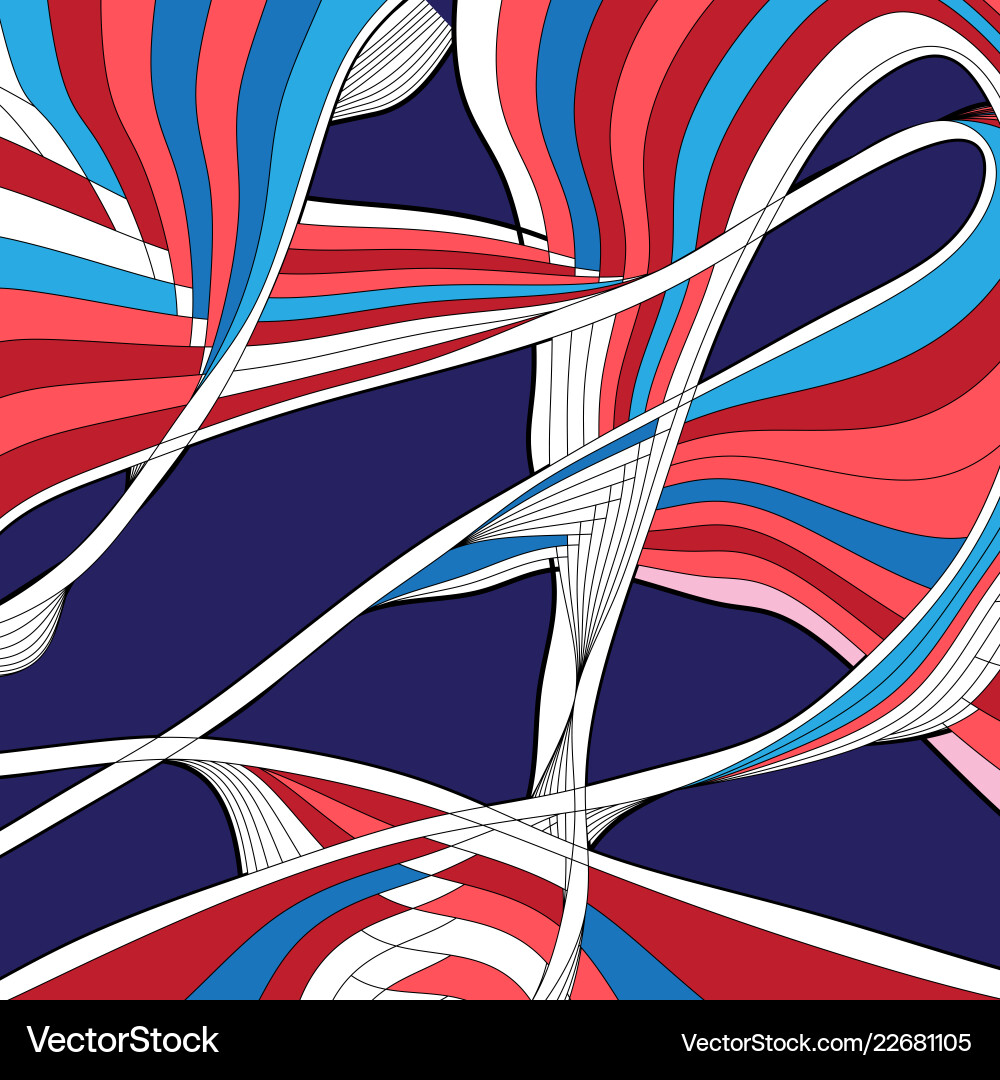 Abstract Wavy Pattern Background vector image