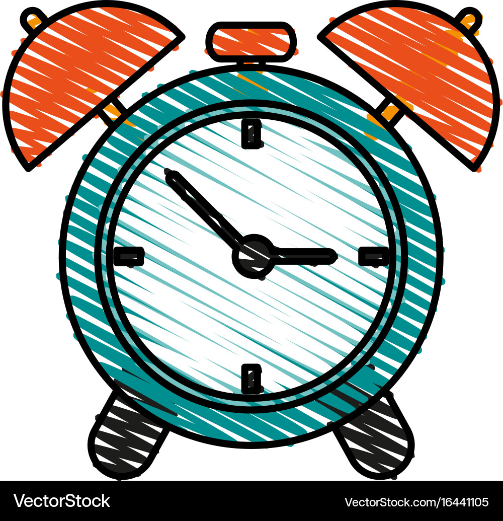 Analog alarm clock icon image Vector Image