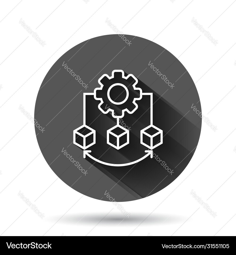 Api Technologie-Ikone in flachen Stil Algorithmus Api Technologie-Ikone in flachen Stil Algorithmus vektorbild