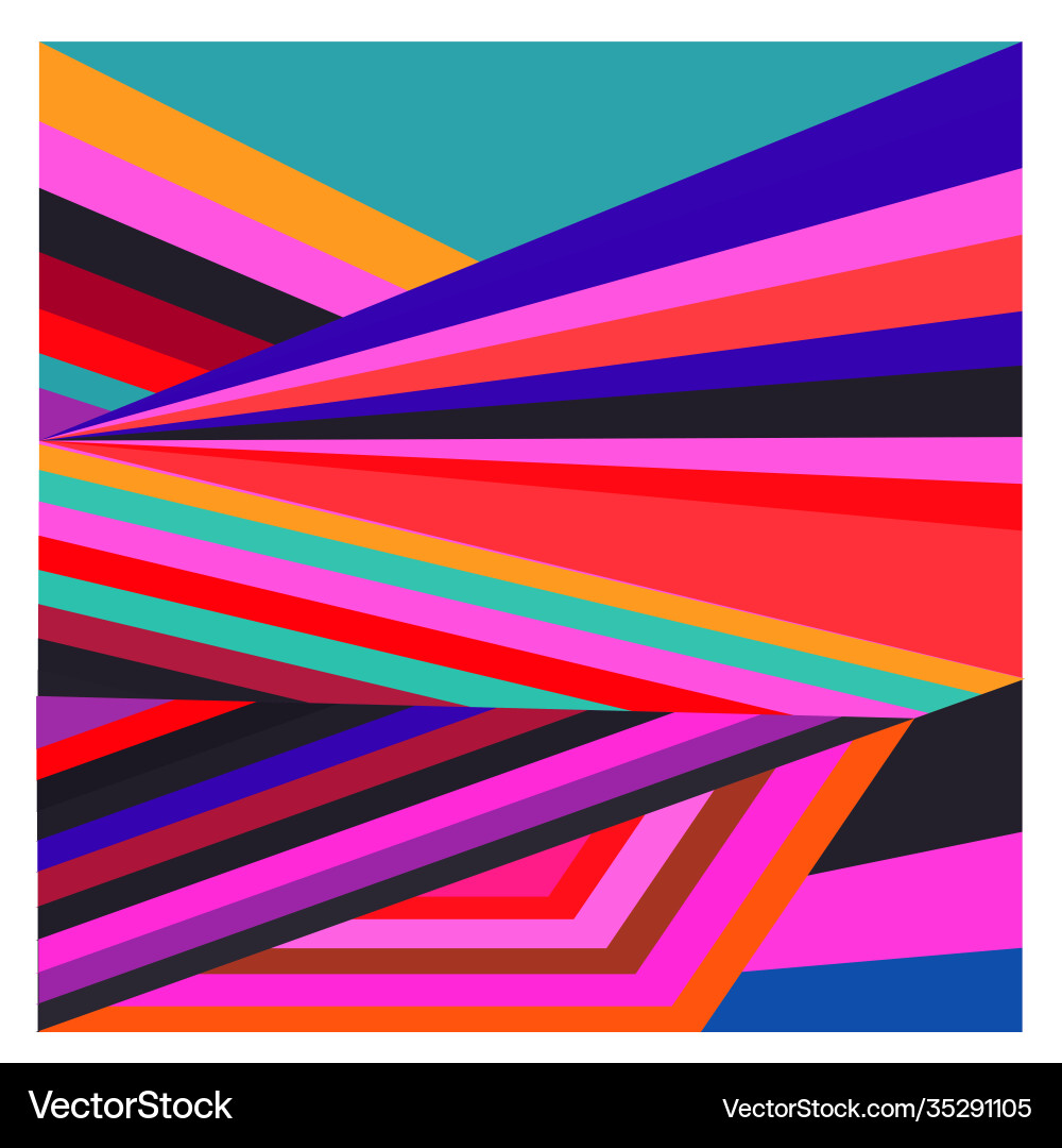 Colorful geometric and curve background pattern Vector Image