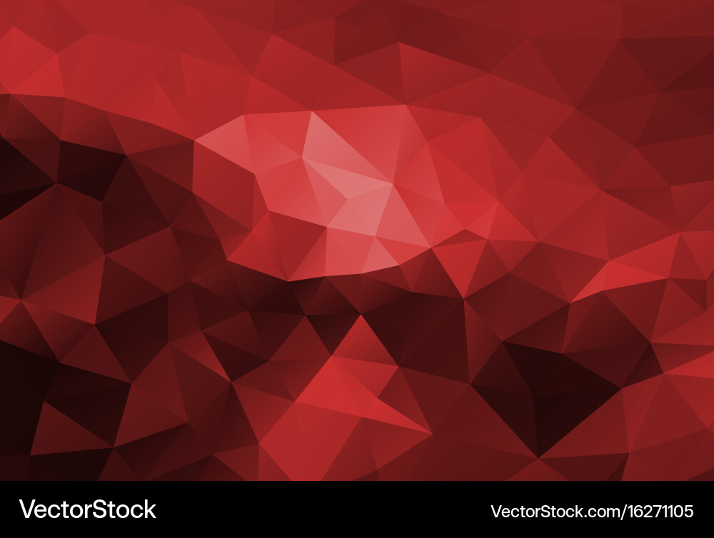 Dark Red Polygonal Abstract Background Vector Image