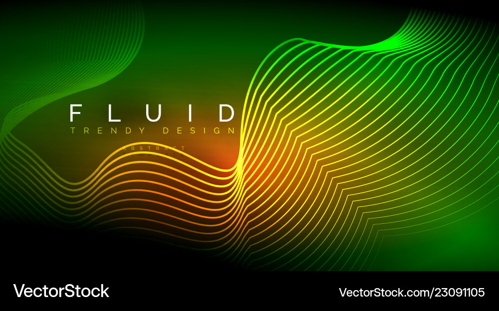 Digital flowing wave particles abstract background Vector Image