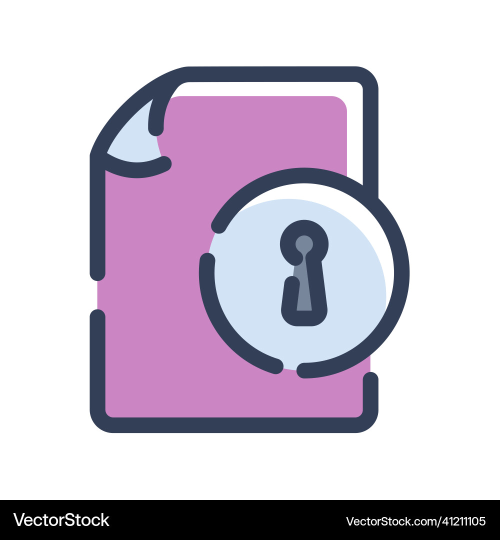 Encrypted document file paper page password Encrypted document file paper page password Vector Image