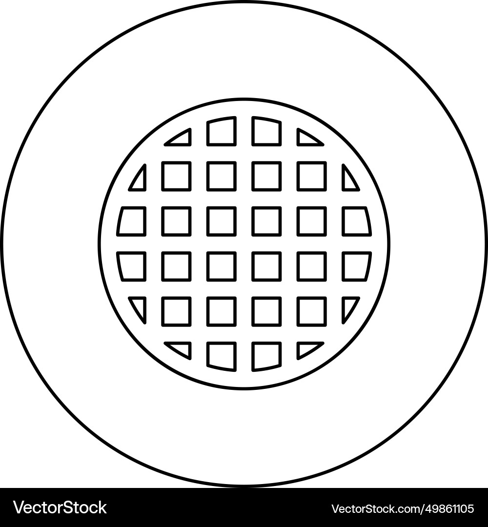Grating grate lattice trellis net mesh bbq grill Vector Image