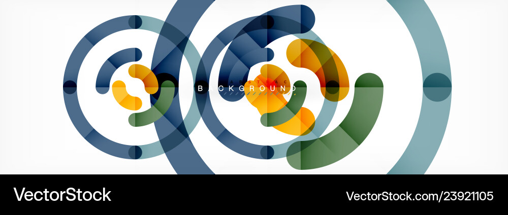Linear design circle background Linear design circle background Vector Image