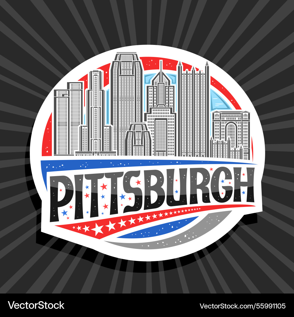 Logo für Pitsburgh Logo für Pitsburgh vektorbild