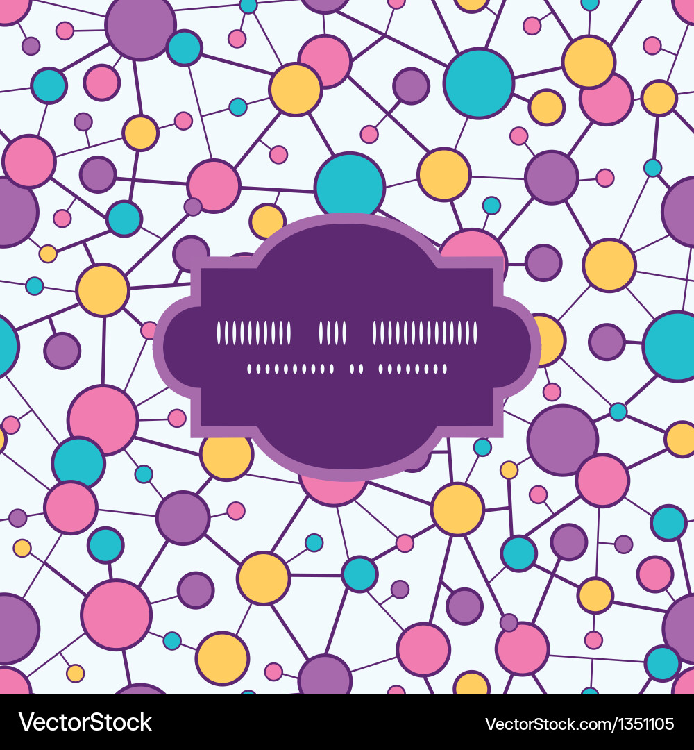 Molecular Network Pattern vector image