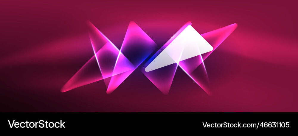 Neon lights hacking geometric background virtual Vector Image