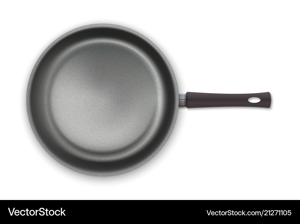 Realistic empty pan Realistic empty pan vector image