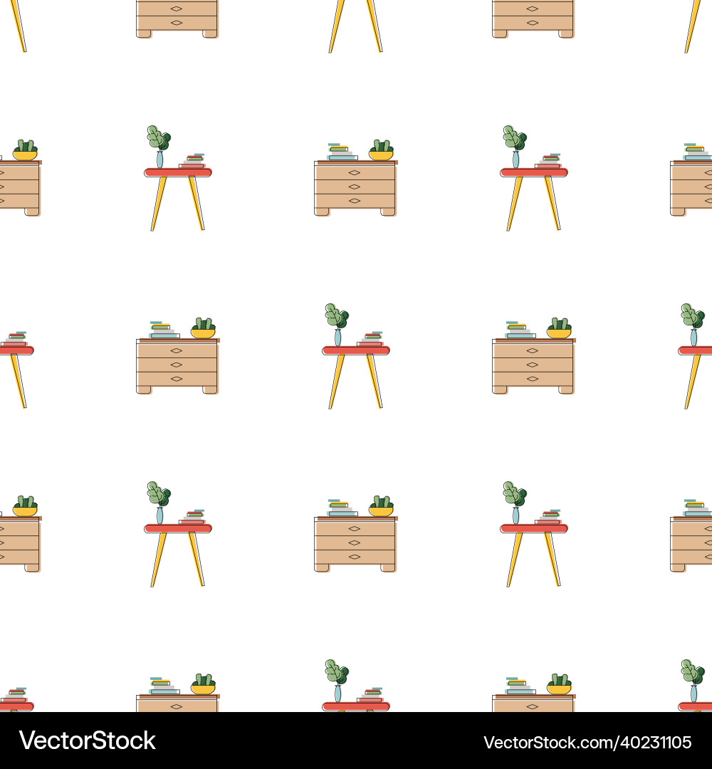 Seamless pattern with dumbbells and chests vector image