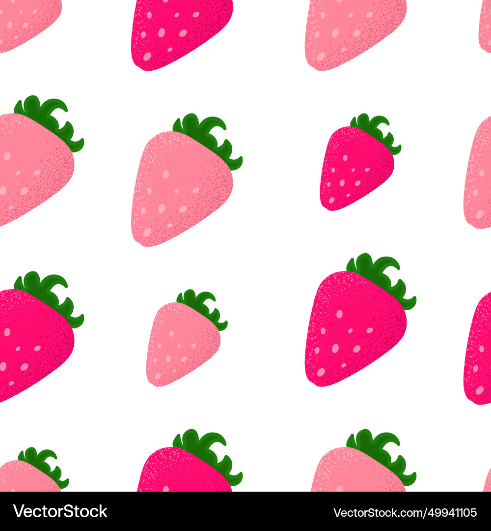 Seamless pattern with strawberries Seamless pattern with strawberries vector image