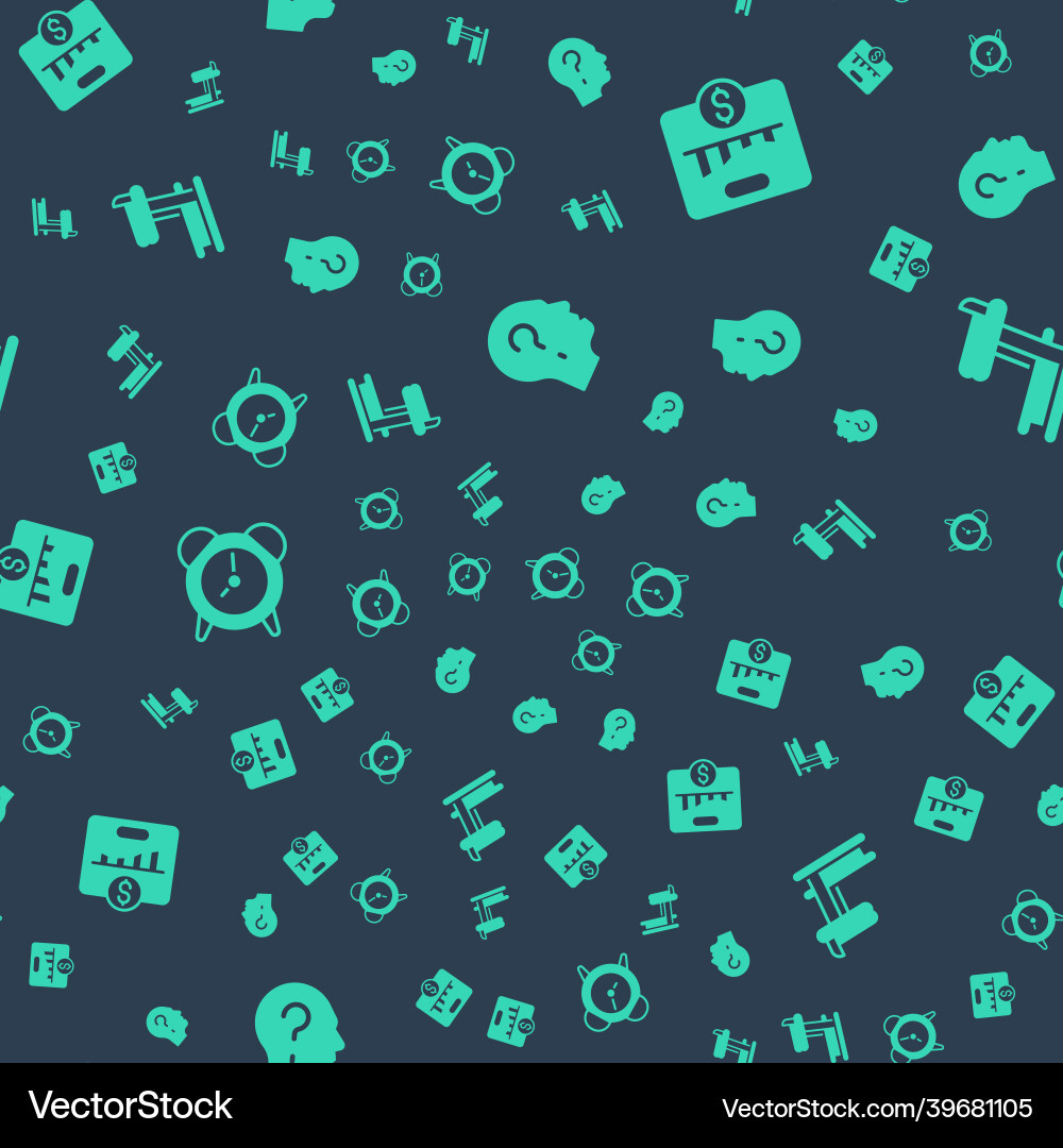 Set head with question mark key performance Vector Image