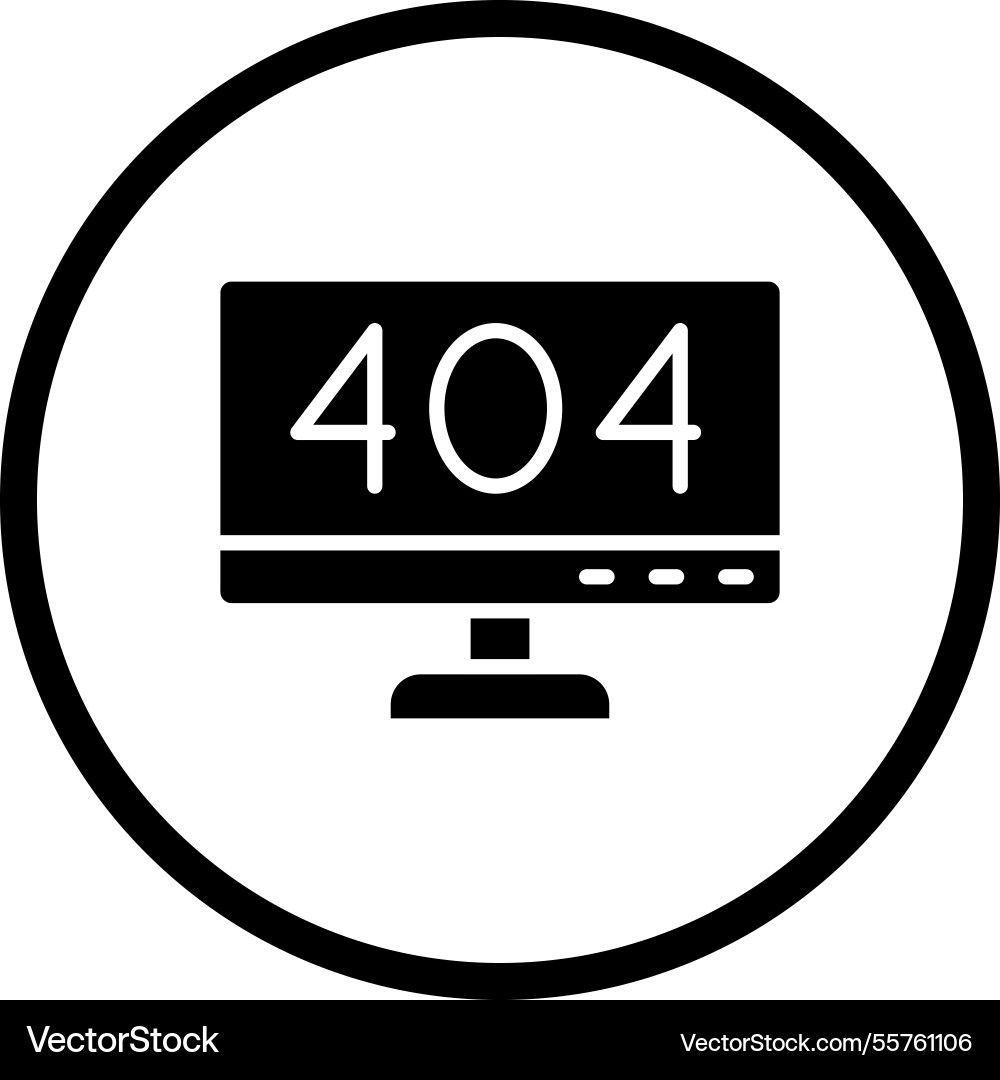 404 error icon design Vector Image