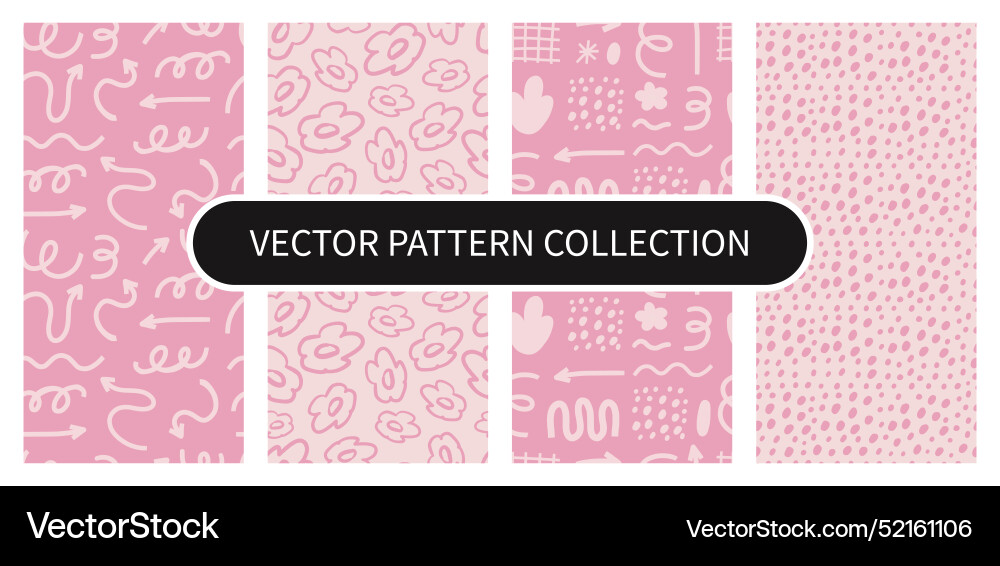 Abstract pattern collection Vector Image