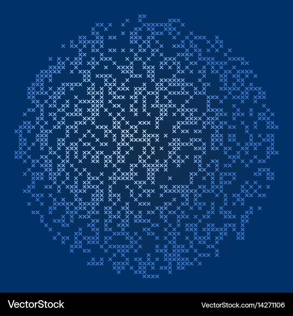Abstract pixel background sphere technology vector image