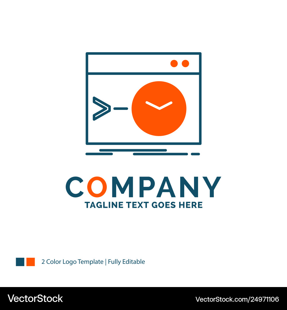 Admin command root software terminal logo design Vector Image