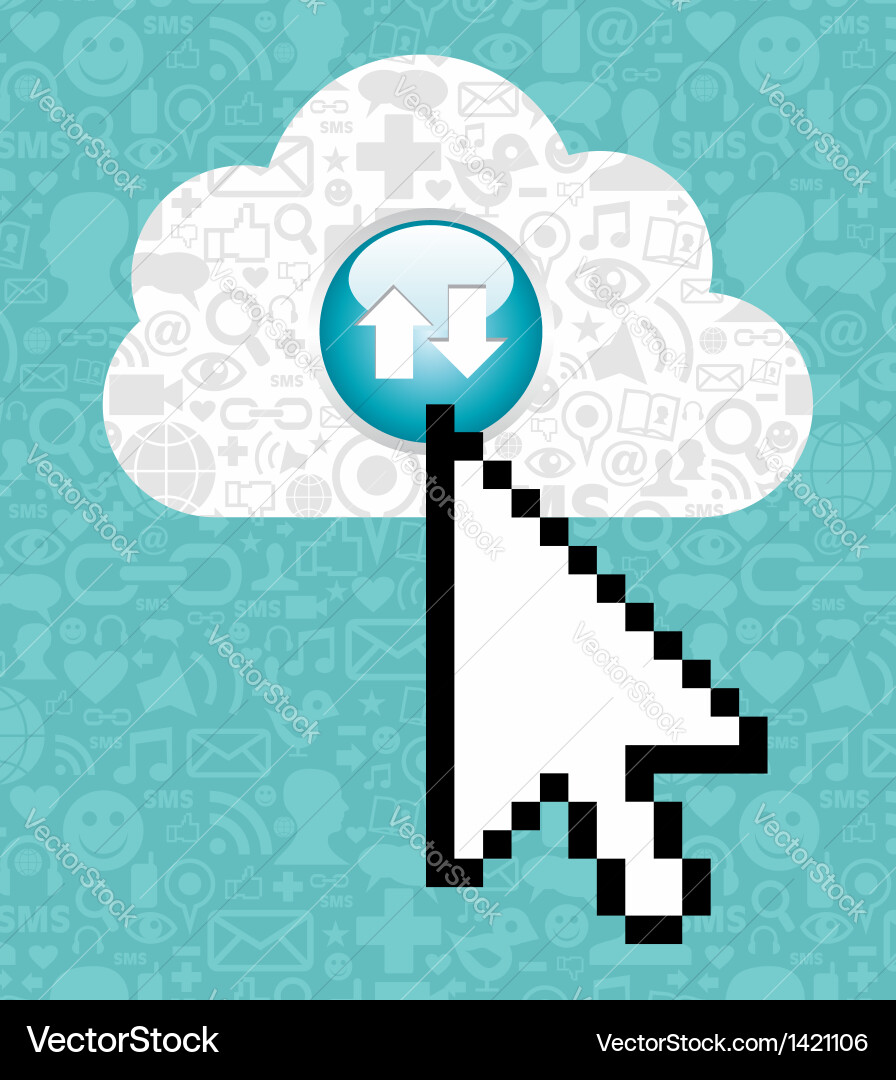 Cloud computing concept Vector Image