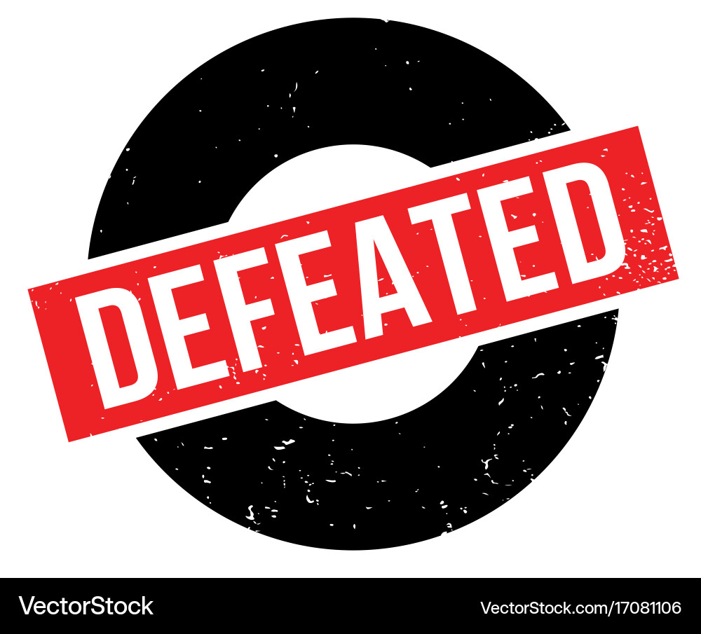 Defeated rubber stamp Vector Image