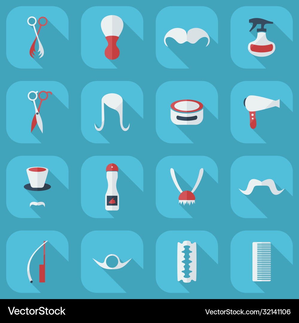 Flat concept set modern design with shadow style Flat concept set modern design with shadow style Vector Image