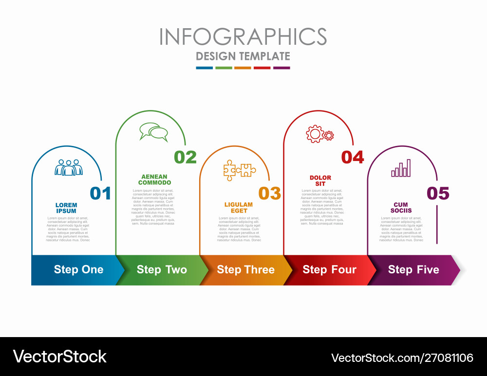 Infographic Template - Data Visualization vector image