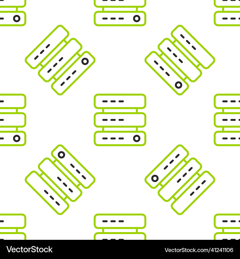 Line server data web hosting icon isolated Line server data web hosting icon isolated Vector Image